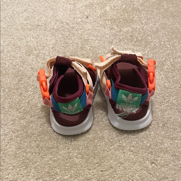 Adidas Kids Sandals - Burgundy and Peach - Picture 3 of 6